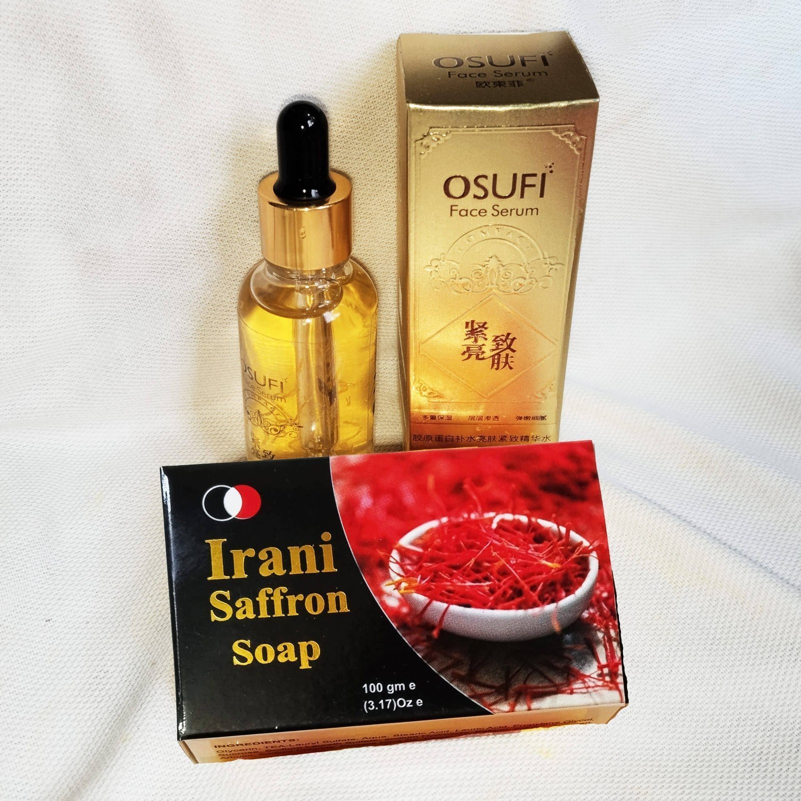 Saffron নাইট ক্রিম + OSUFI ছোট সিরাম + ১ পিস Iranian saffron soap - i1sn1sos1 - Image 8