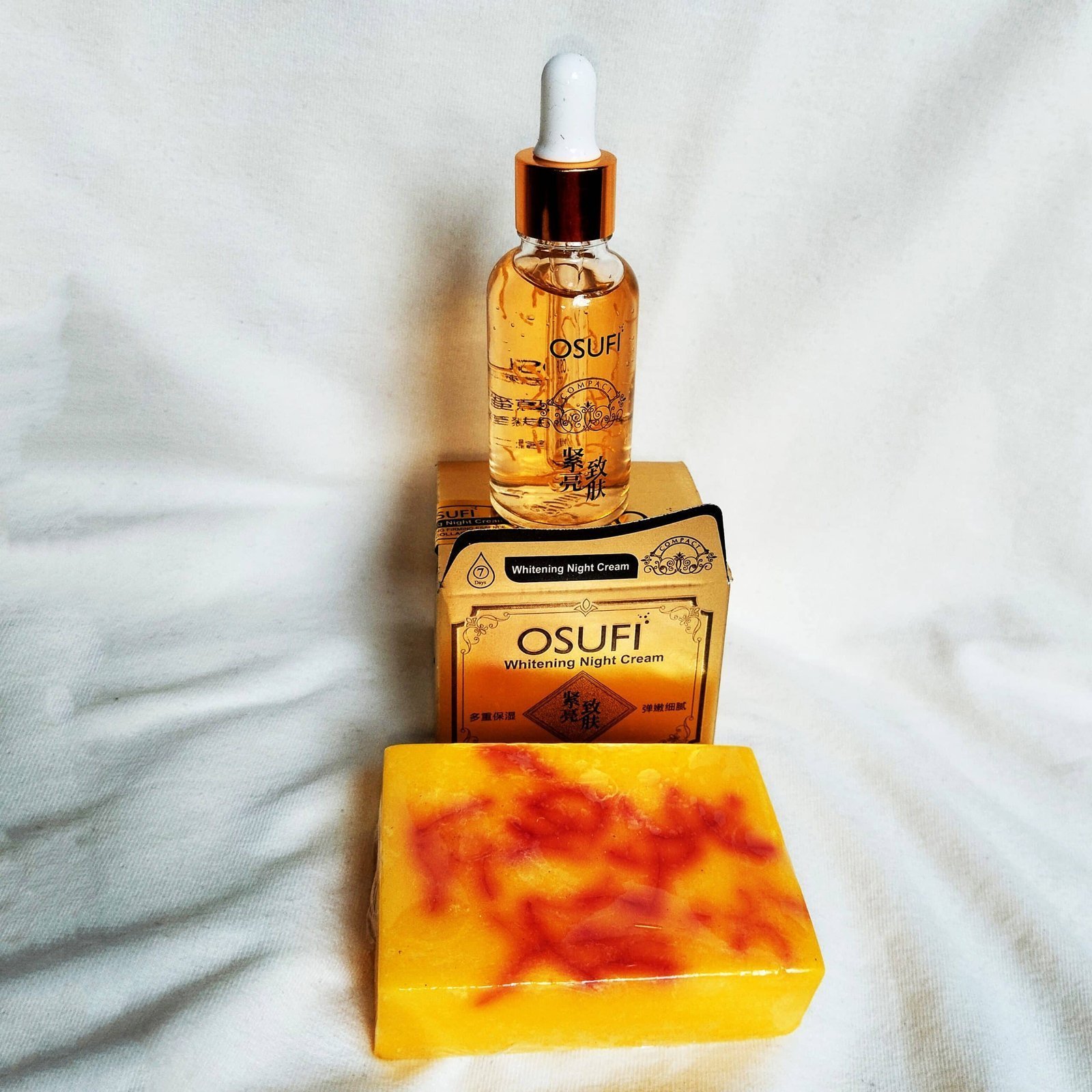 Saffron নাইট ক্রিম + OSUFI ছোট সিরাম + ১ পিস Iranian saffron soap - i1sn1sos1 - Image 2